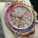 Replica Rolex Cosmograph Daytona Rainbow Rose Gold 40mm - Image 2