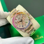 Replica Rolex Cosmograph Daytona Rainbow Rose Gold 40mm - Image 6