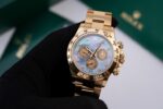 Replica Rolex Cosmograph Daytona Yellow Gold Mother of Pearl Dial 40mm - Image 6