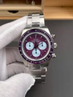 Replica Rolex Cosmograph Daytona Yellow Gold Burgundy Dial 40mm - Image 2