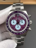 Replica Rolex Cosmograph Daytona Yellow Gold Burgundy Dial 40mm