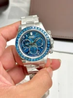 Replica Rolex Cosmograph Daytona Arolla Challenge Blue Dial 40mm - Image 8