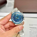 Replica Rolex Cosmograph Daytona Arolla Challenge Blue Dial 40mm