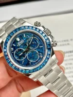 Replica Rolex Cosmograph Daytona Arolla Challenge Blue Dial 40mm - Image 5