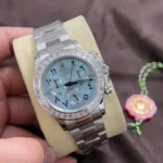 Replica Rolex Cosmograph Daytona White Gold Baguette Diamond 40mm - Image 2