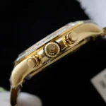 Replica Rolex Cosmograph Daytona Meteorite Dial Gold Moissanite Baguette 40mm - Image 8
