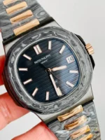 Replica Patek Philippe Nautilus DiW Carbon Black Dial - Image 4